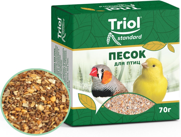 Песок-минеральная подкормка Triol Standard для птиц, 70г